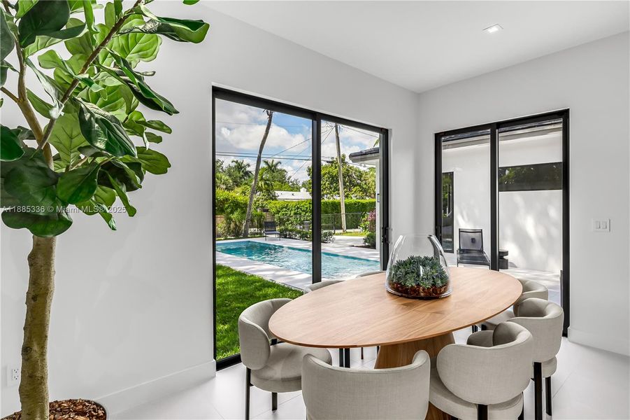 Furnished interior view inside a new home in , Miami Shores (Image 11).