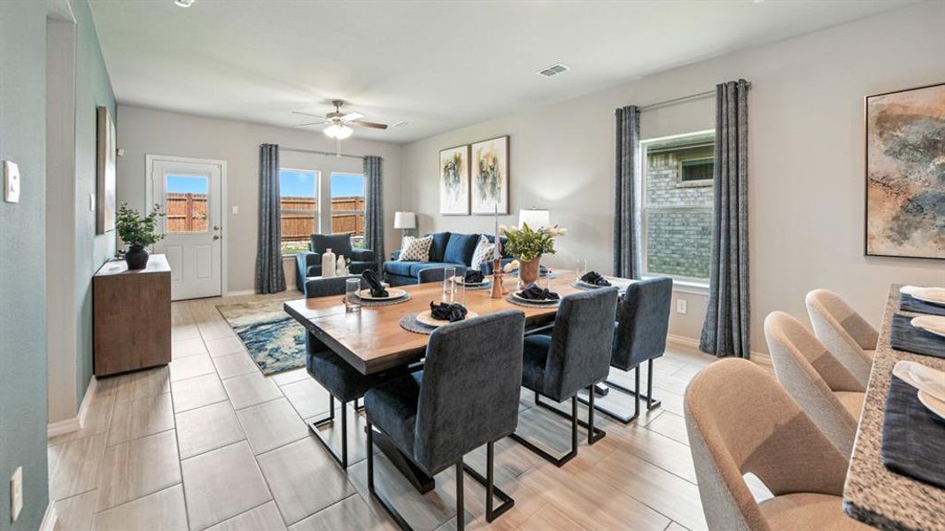 Furnished interior view inside a new home in Monarch at the Meadows, Ponder (Image 27).