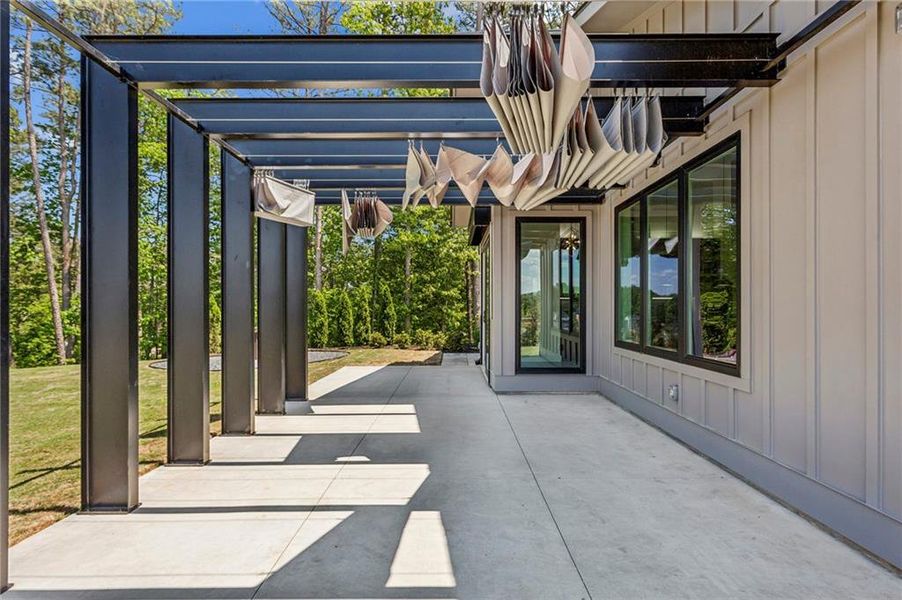 Exterior details and patio area of a home in , Marietta (Image 30).