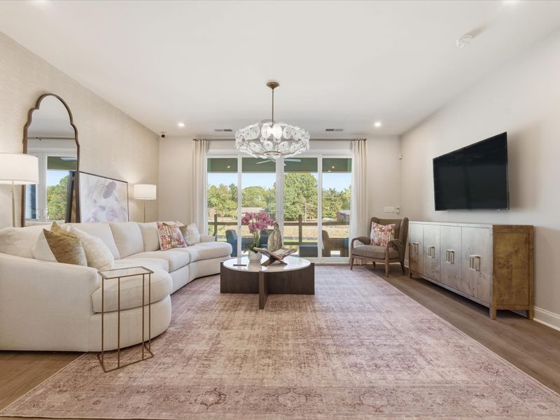 Representative furnished interior of a home built from the Bellamy by Tri Pointe Homes in Bellflower, Charlotte (Image 12).