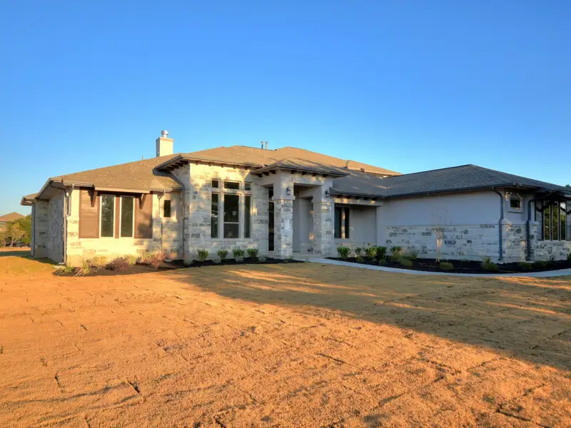 Representative exterior details of a home built from the Santa Barbara II by Giddens Homes in Scofield Farms Estates, Georgetown (Image 34).
