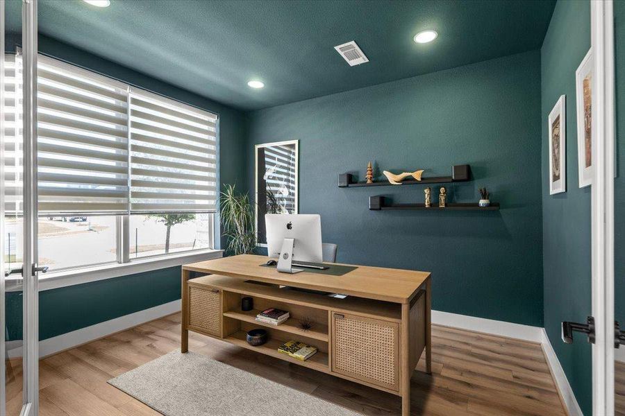 Furnished interior view inside a new home in Easton Park, Austin (Image 23).