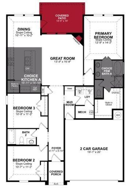 Beazer Homes Chalk Hill Sierra Floorplan.