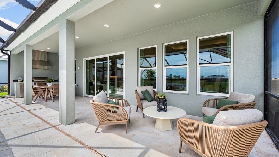 Representative exterior details of a home built from the Marino by Taylor Morrison in Esplanade at Solaeris, Port St. Lucie (Image 4). Representative exterior details of a home built from the Marino by Taylor Morrison in Esplanade at Solaeris, Port St. Lucie (Image 4).