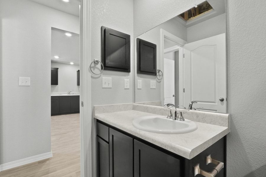 Furnished interior view inside a new home in Rancho Desierto Bello, Horizon City (Image 4).