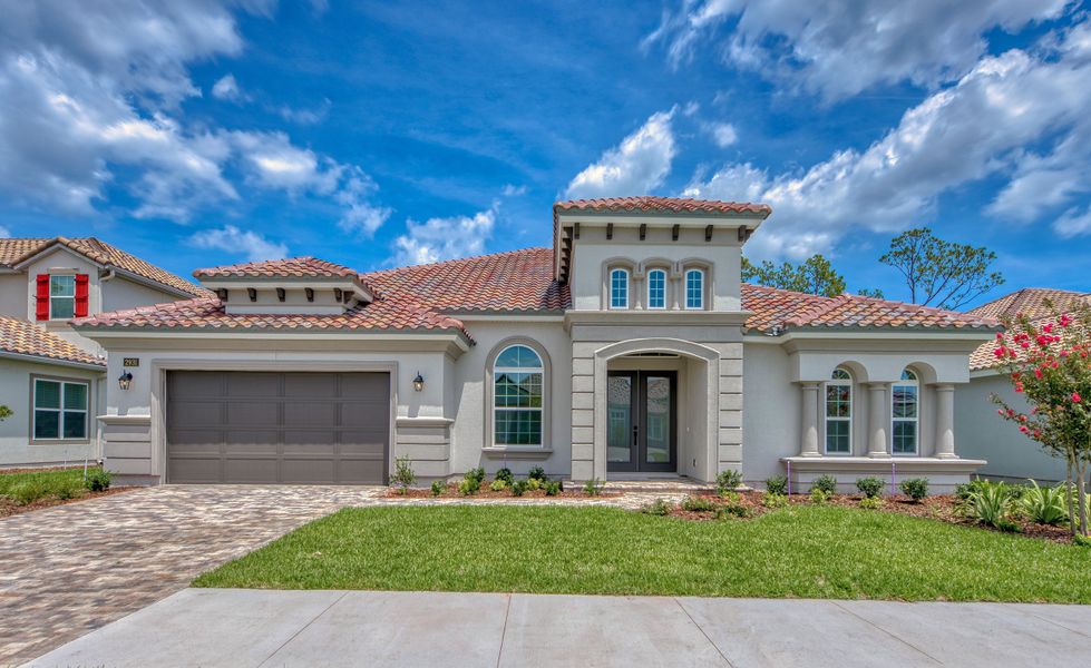 Representative exterior photo of a completed home built from the Costa Mesa II - Regency Series | 70' Wide Lots by ICI Homes in Courtney Grove, St. Augustine, FL (Image 12).