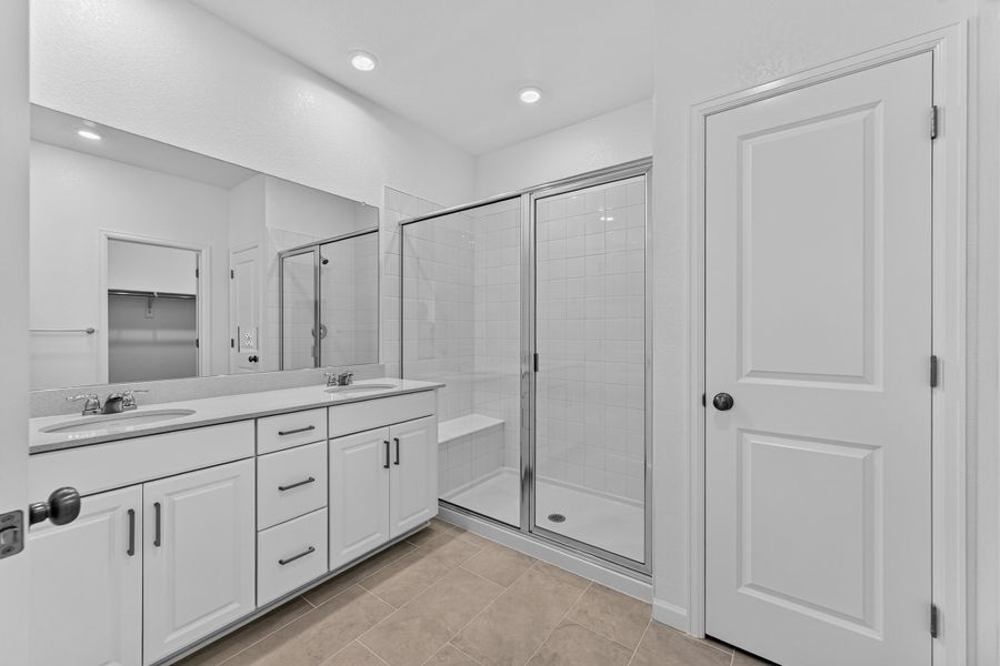 Furnished interior view inside a new home in Trailstone, Arvada (Image 8).