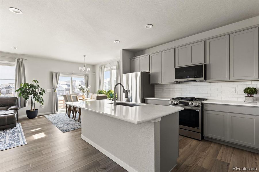 Furnished interior view inside a new home in , Lochbuie (Image 40).