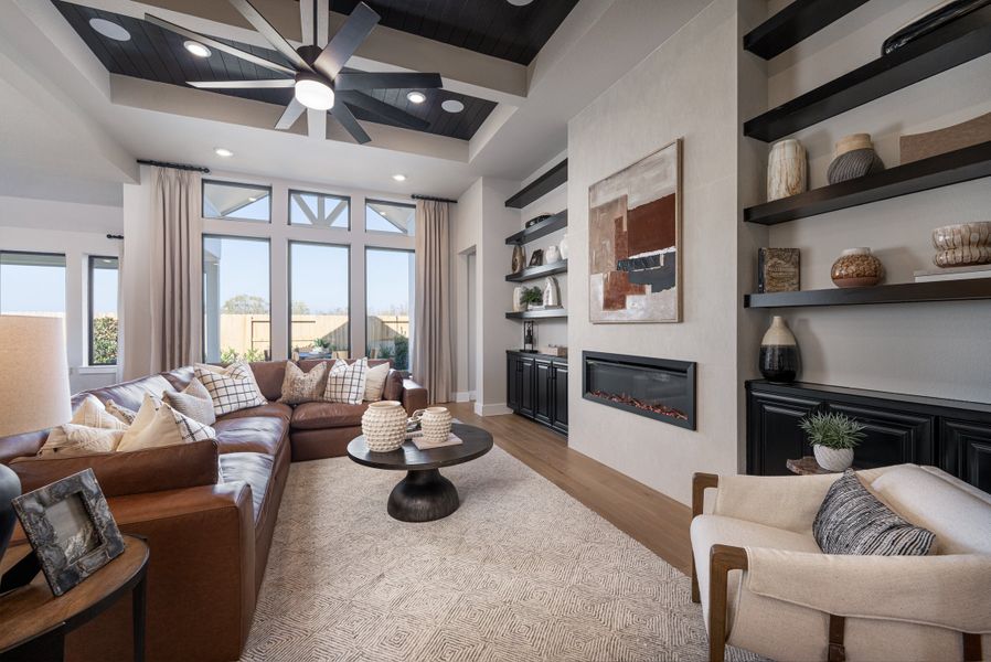 Representative furnished interior of a home built from the Lynnewood by Beazer Homes in Ellwood, Iowa Colony (Image 5).