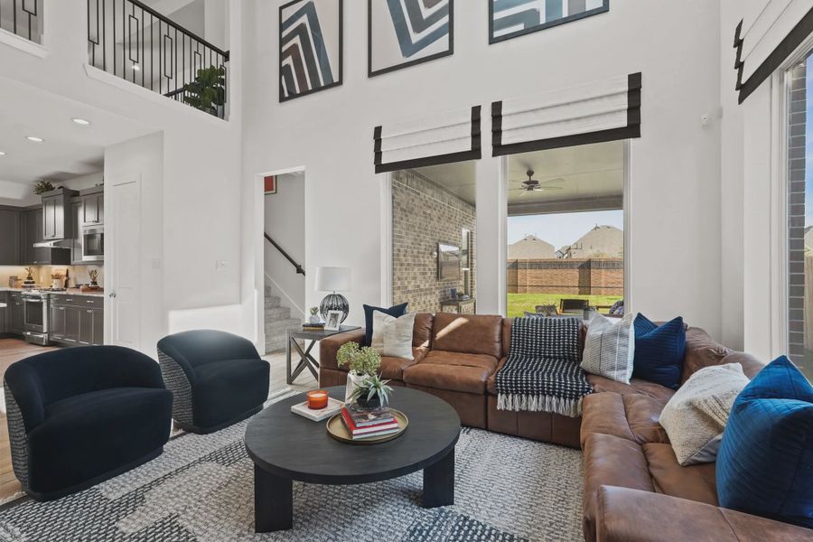 Furnished interior view inside a new home in Elyson 50's, Katy (Image 9).