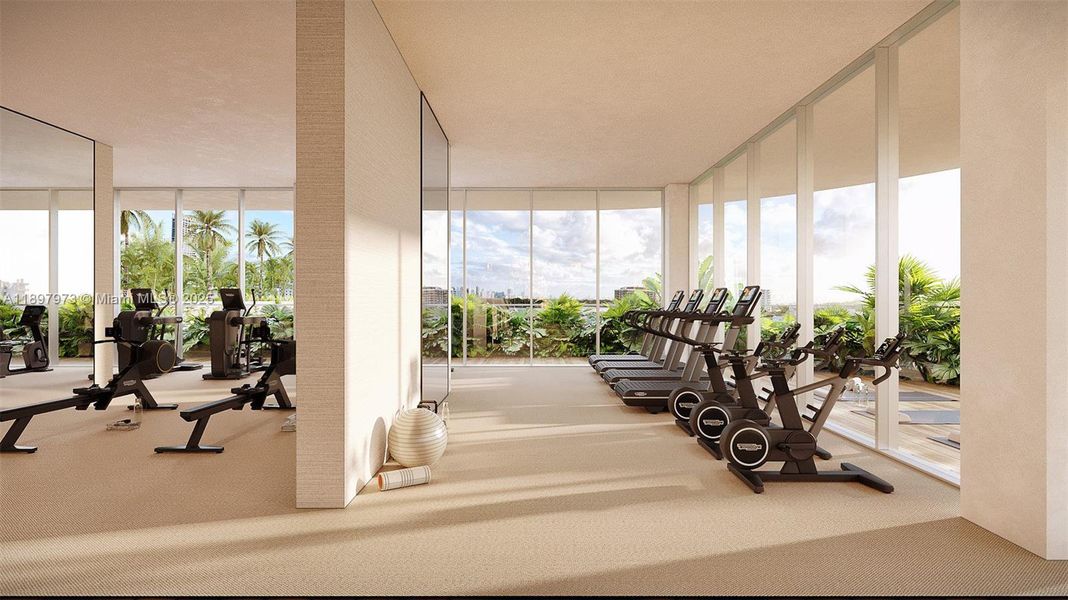 Community amenities in 72 Carlyle, Miami Beach (Image 9).