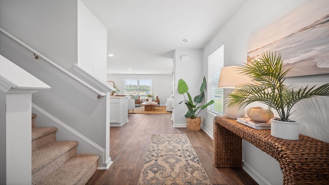 Representative furnished interior of a home built from the Elston by D.R. Horton in Longleaf Village, Rincon (Image 5).