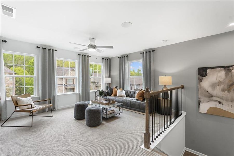 Furnished interior view inside a new home in Sierra Creek, Hoschton (Image 30).