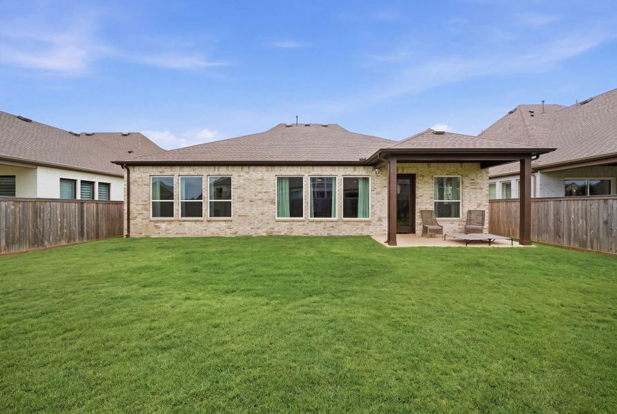 Exterior details and patio area of a home in , Cypress (Image 29).