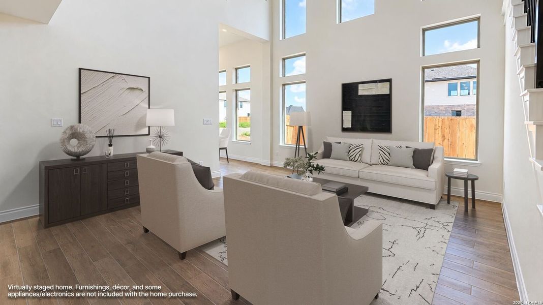Furnished interior view inside a new home in Legacy at Lake Dunlap, New Braunfels (Image 7).