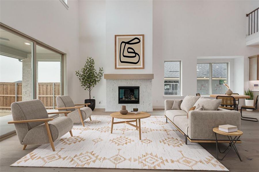 Furnished interior view inside a new home in Hillside Village, Celina (Image 4).