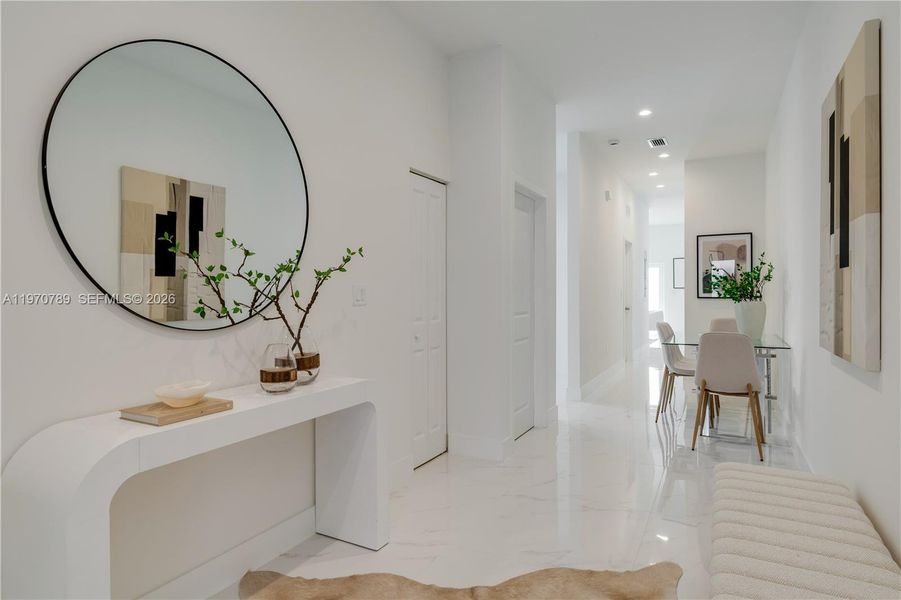 Furnished interior view inside a new home in , Miami (Image 7). Furnished interior view inside a new home in , Miami (Image 7).