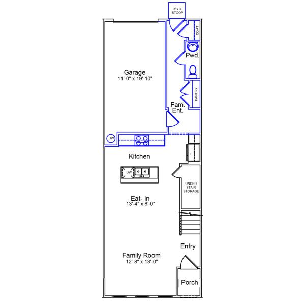 2D floor plan layout of this home in Renaissance at White Oak, Garner, NC (Image 2). 2D floor plan layout of this home in Renaissance at White Oak, Garner, NC (Image 2).