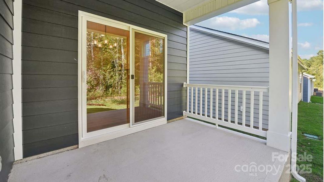 Exterior details and patio area of a home in Westport, York (Image 2). Exterior details and patio area of a home in Westport, York (Image 2).