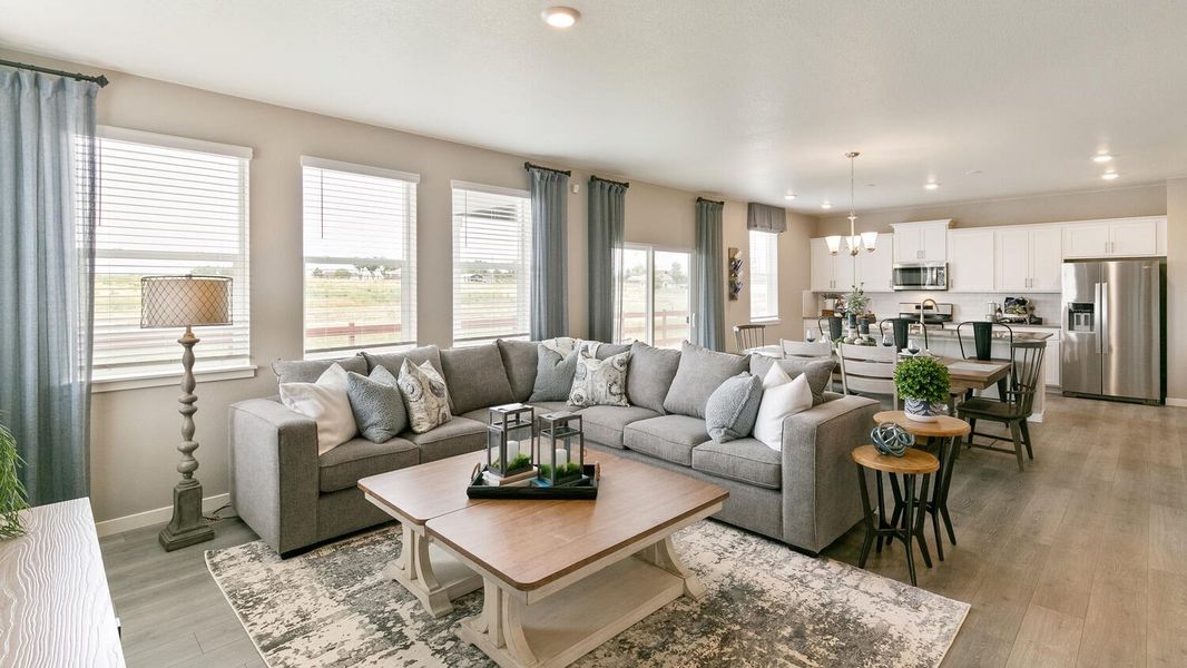 Furnished interior view inside a new home in Fossil Creek Ranch, Windsor (Image 8).