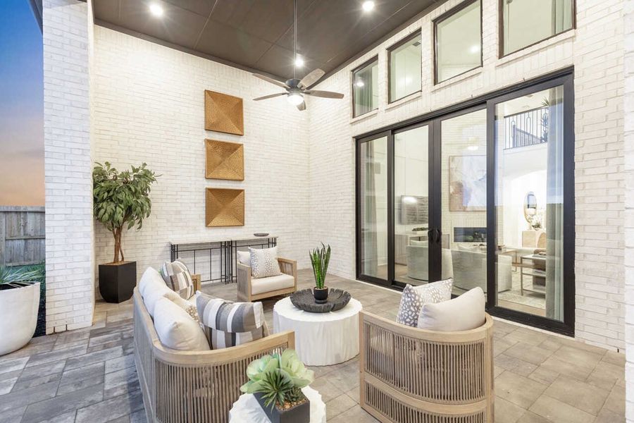 Representative Patio - some options shown