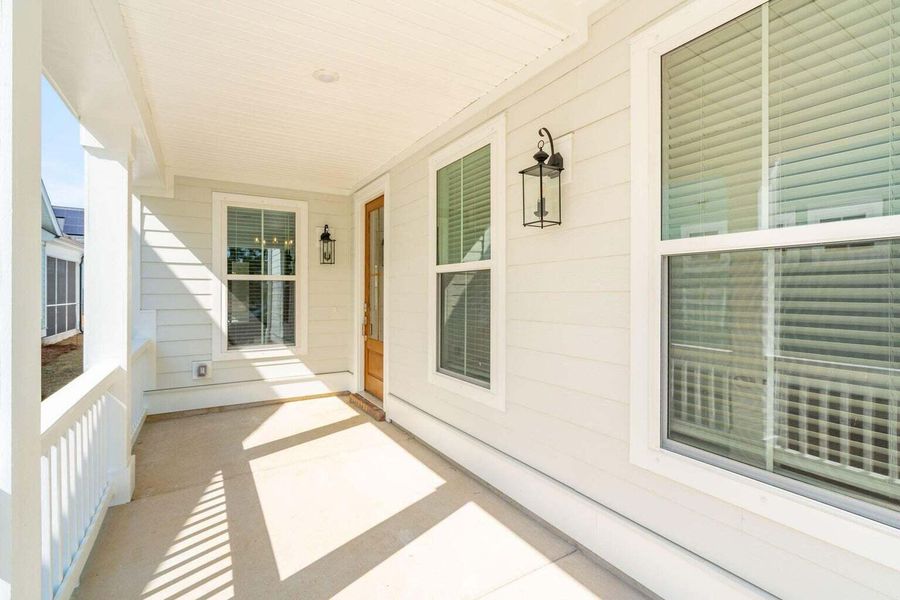 Exterior details and patio area of a home in Sweetgrass Station, Summerville (Image 16).