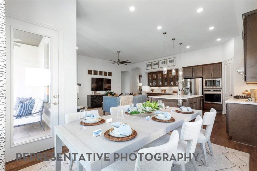 Furnished interior view inside a new home in Wellington, Haslet (Image 24).