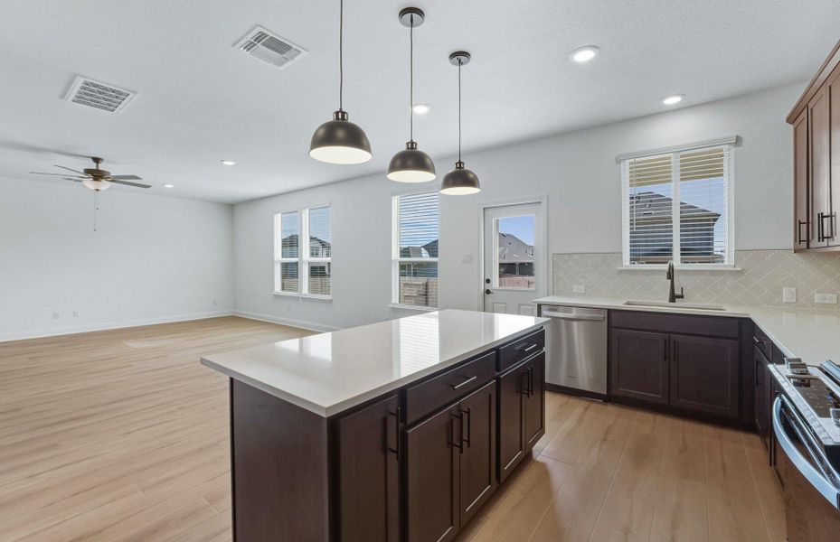 Furnished interior view inside a new home in Patterson Ranch, Georgetown (Image 6).