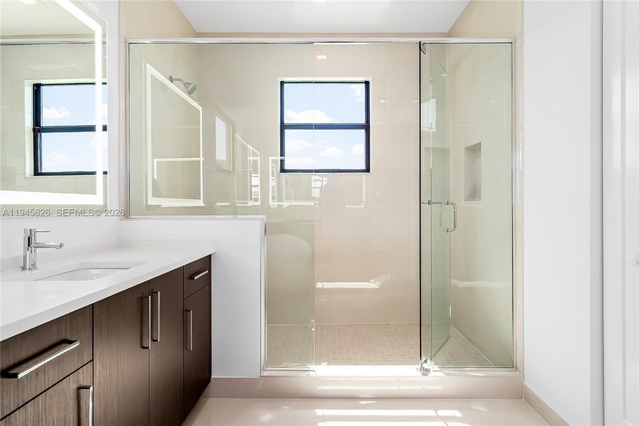 Furnished interior view inside a new home in , Boca Raton (Image 10).