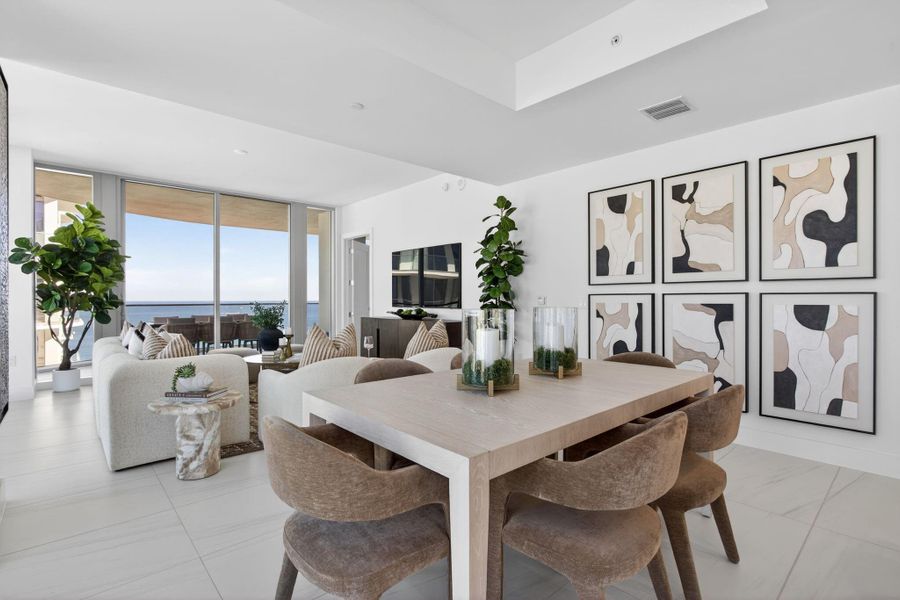 Furnished interior view inside a new home in , Fort Lauderdale (Image 12).