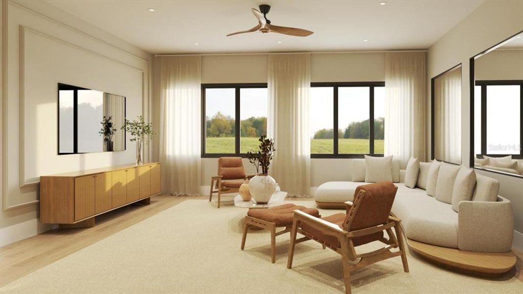 Furnished interior view inside a new home in , Montverde (Image 19). Furnished interior view inside a new home in , Montverde (Image 19).