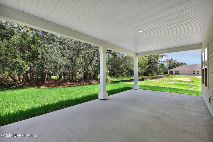 Exterior details and patio area of a home in Creighton Pointe, Fleming Island (Image 29).