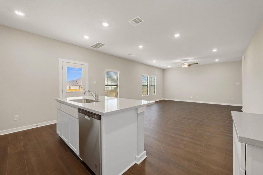 Center Island in Kitchen - Representative Photo