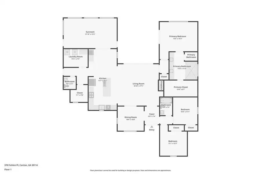 2D floor plan layout of this home in , Canton, GA (Image 5).