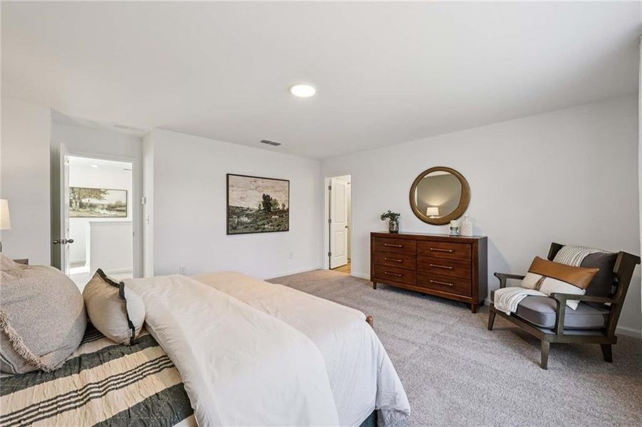 Furnished interior view inside a new home in Eastlyn Crossing, Flowery Branch (Image 9).