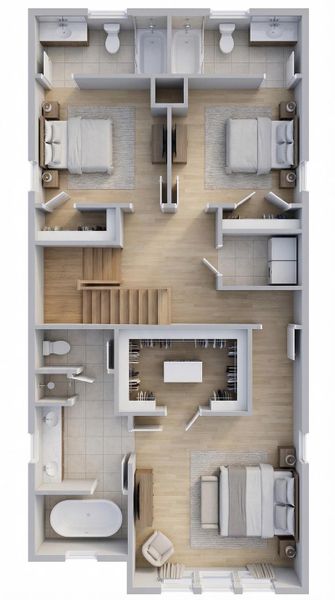 2D floor plan layout of this home in , Houston, TX (Image 5).
