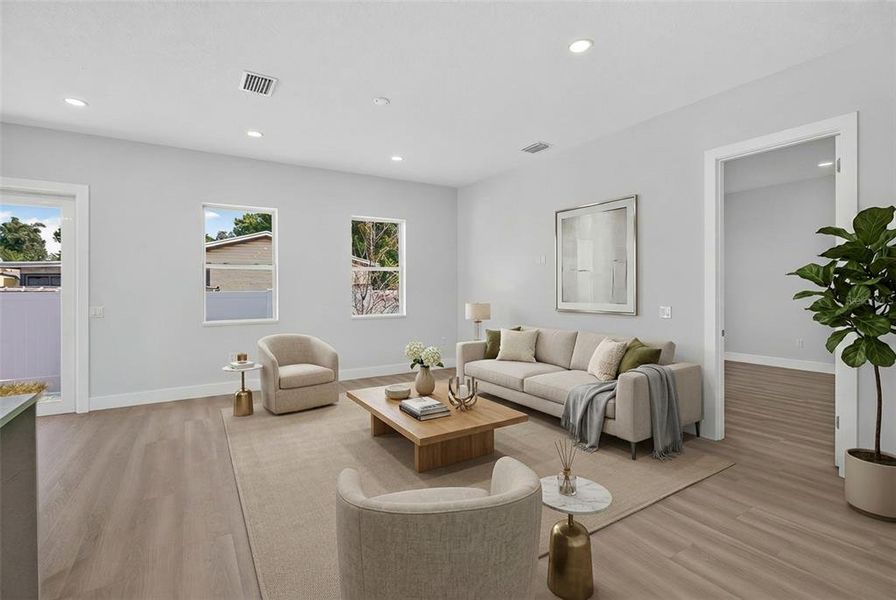 Furnished interior view inside a new home in , Pinellas Park (Image 18).