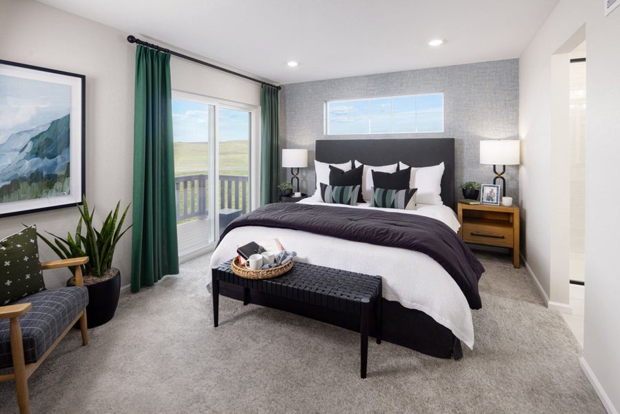 Representative furnished interior of a home built from the 4 by Risewell Homes in The Villas Collection at Sterling Ranch, Littleton (Image 7).