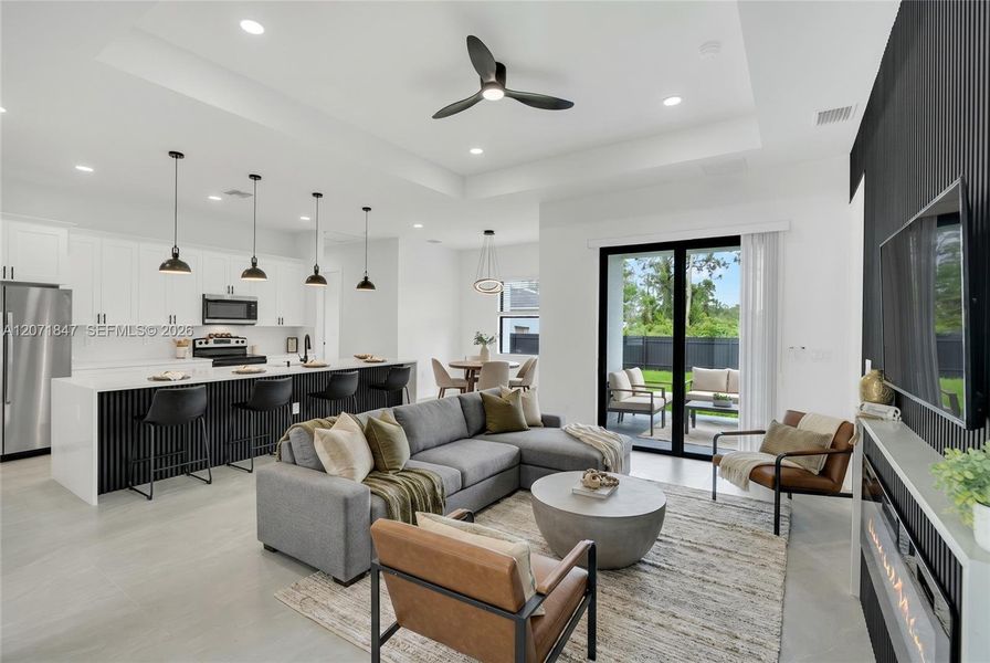 Furnished interior view inside a new home in , Lehigh Acres (Image 11).