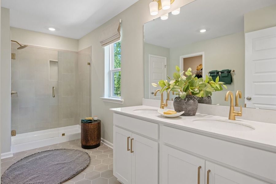 Representative furnished interior of a home built from the 2277 Modeled by KB Home in Jade Creek, Chapel Hill (Image 11).