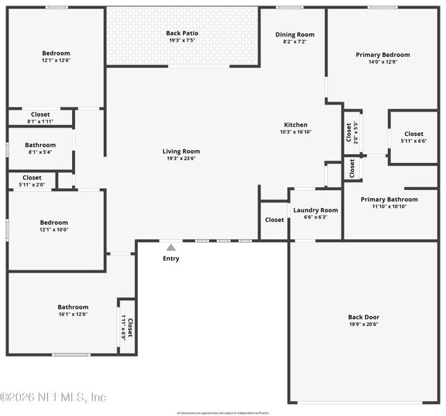 2D floor plan layout of this home in , Palm Coast, FL (Image 4).