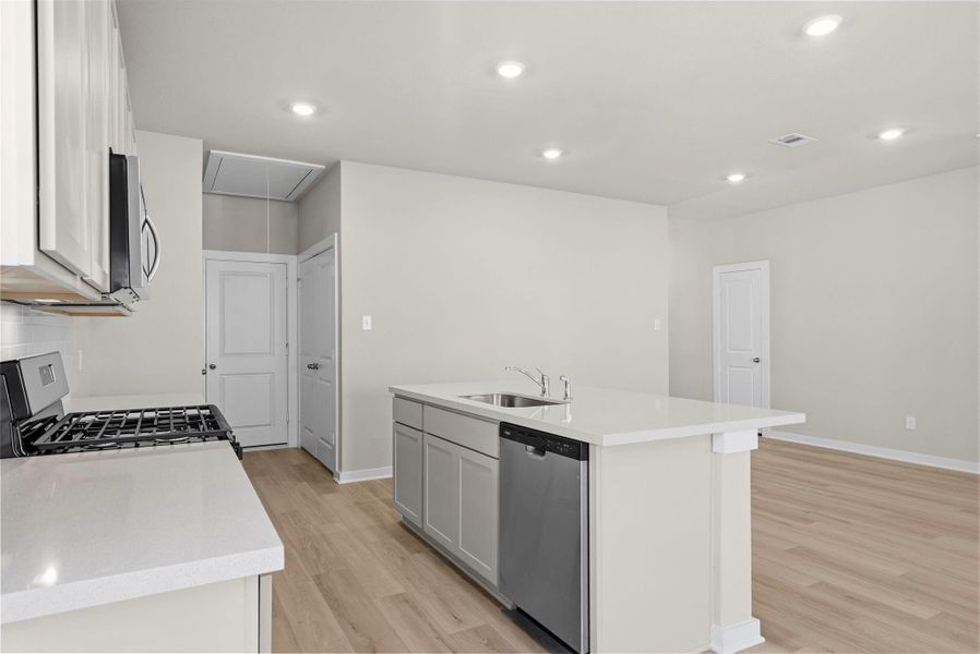 Furnished interior view inside a new home in Windrose Green, Angleton (Image 12).