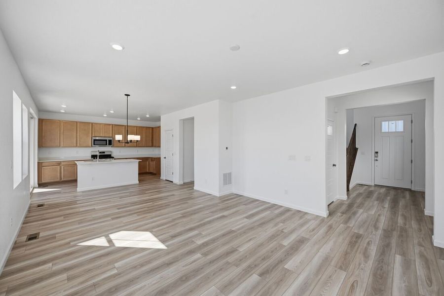 Spacious, unfurnished interior of a new home in The Aurora Highlands, Aurora (Image 9). Spacious, unfurnished interior of a new home in The Aurora Highlands, Aurora (Image 9).