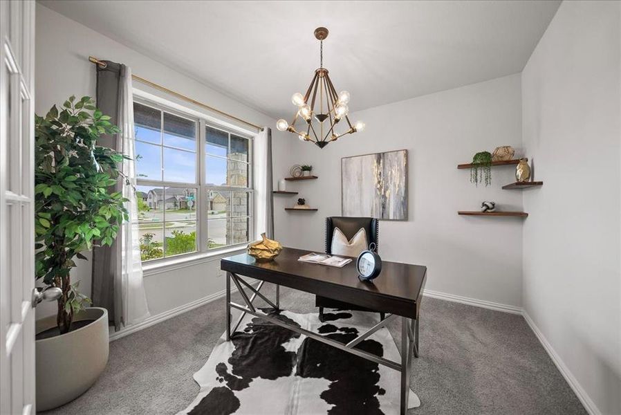 Furnished interior view inside a new home in , Little Elm (Image 20).