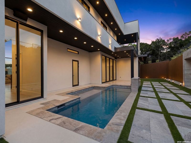 Exterior details and patio area of a home in , San Antonio (Image 33).