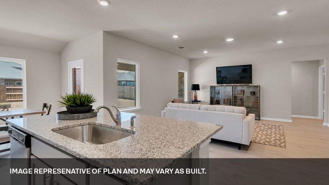 Representative furnished interior of a home built from the The Dean by D.R. Horton in Revelry, Del Valle (Image 8). Representative furnished interior of a home built from the The Dean by D.R. Horton in Revelry, Del Valle (Image 8).