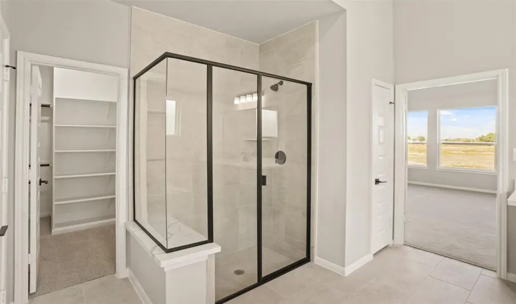 Large shower in the primary bath (*Photo not of actual home and used for illustration purposes only.)