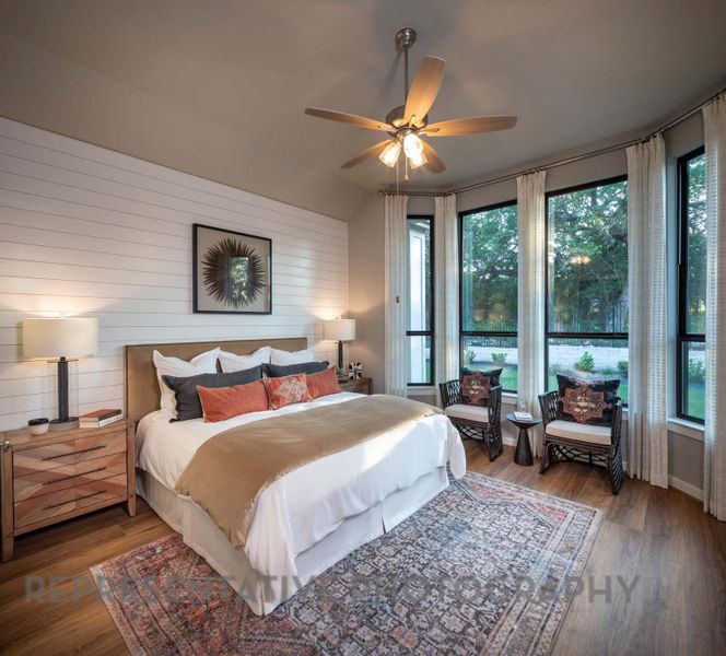 Furnished interior view inside a new home in 6 Creeks at Waterridge, Kyle (Image 11).