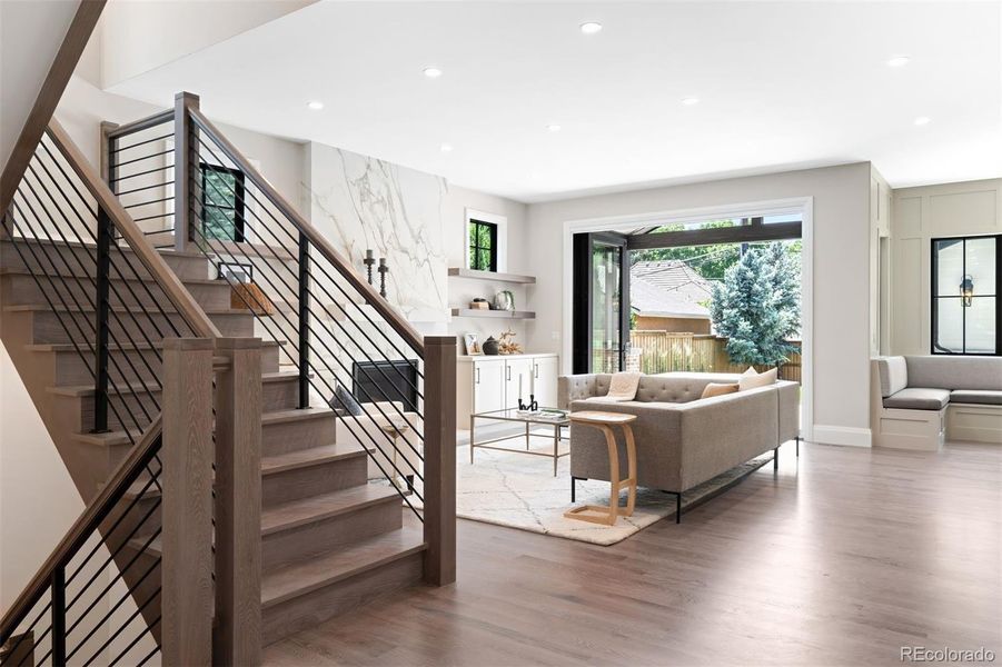 Furnished interior view inside a new home in , Denver (Image 11). Furnished interior view inside a new home in , Denver (Image 11).