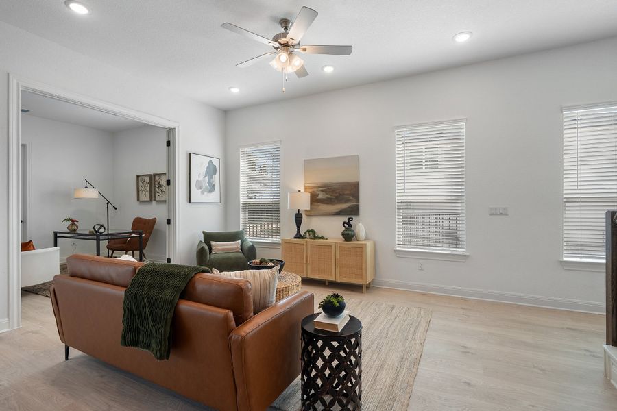 Furnished interior view inside a new home in Foxfield, Austin (Image 5).